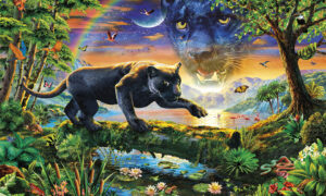 Panther Twillight Фрески Ортограф Детские Зверюшки 6259